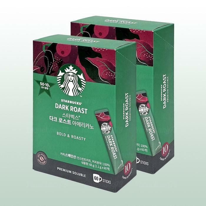 (현대Hmall) 스타벅스 다크 로스트 아메리카노 50T x 2개