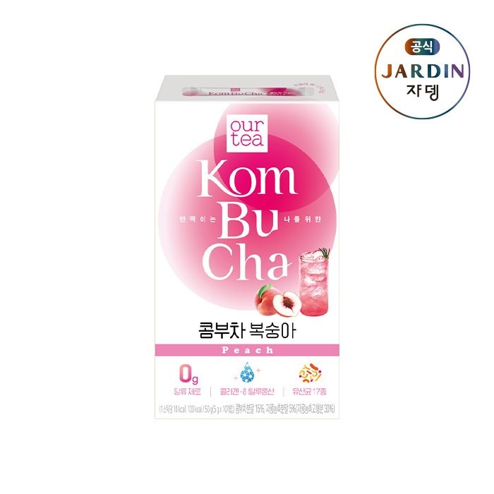 쟈뎅 (현대Hmall) [쟈뎅] 아워티 콤부차 복숭아 10p