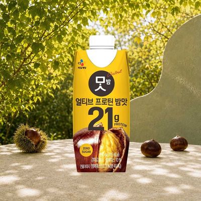 CJ제일제당 얼티브 프로틴 21g 단백질 음료 밤맛 250ml 36개