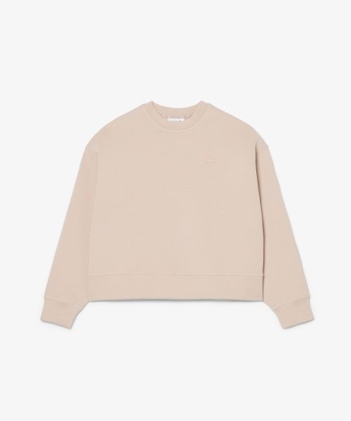 LACOSTE 라코스테 여성 더블페이스 소프트 크루넥 스웻셔츠 SF0046-56G X6F SF0046-56GX6F