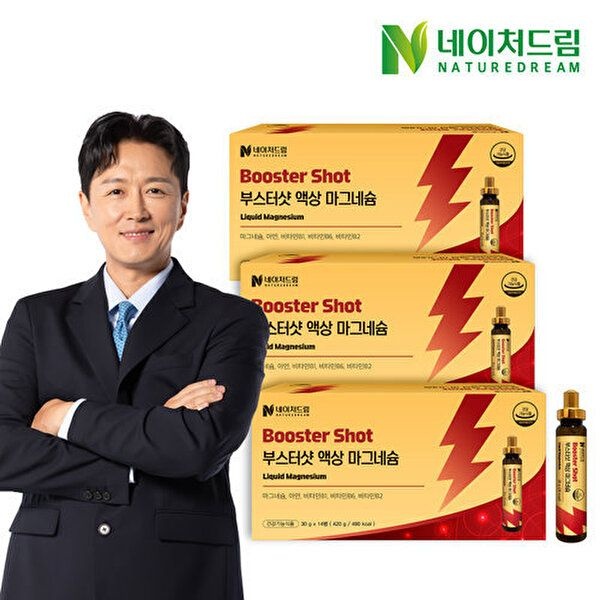 네이처드림 [네이처드림]네이처드림 부스터샷 액상 마그네슘 30g 14병 3박스 /마시는 젖산 마그네슘 아연 비타민B