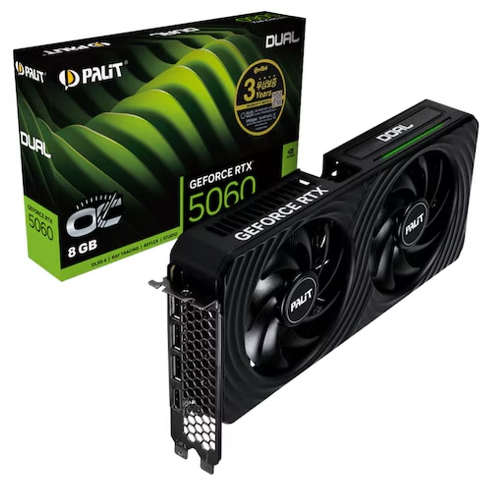이엠텍 PALIT 지포스 RTX 5060 DUAL OC D7 8GB 이엠텍 /N