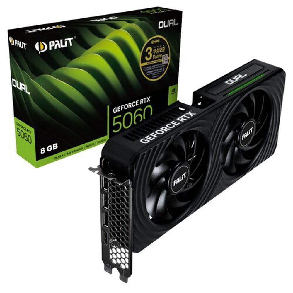이엠텍 PALIT 지포스 RTX 5060 DUAL D7 8GB 이엠텍 /N