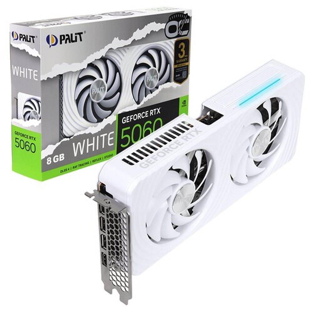 이엠텍 PALIT 지포스 RTX 5060 WHITE OC D7 8GB 이엠텍 /N