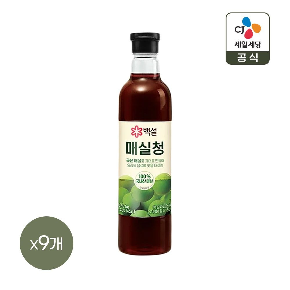 (현대Hmall) 백설 매실청 1.025kg x9개