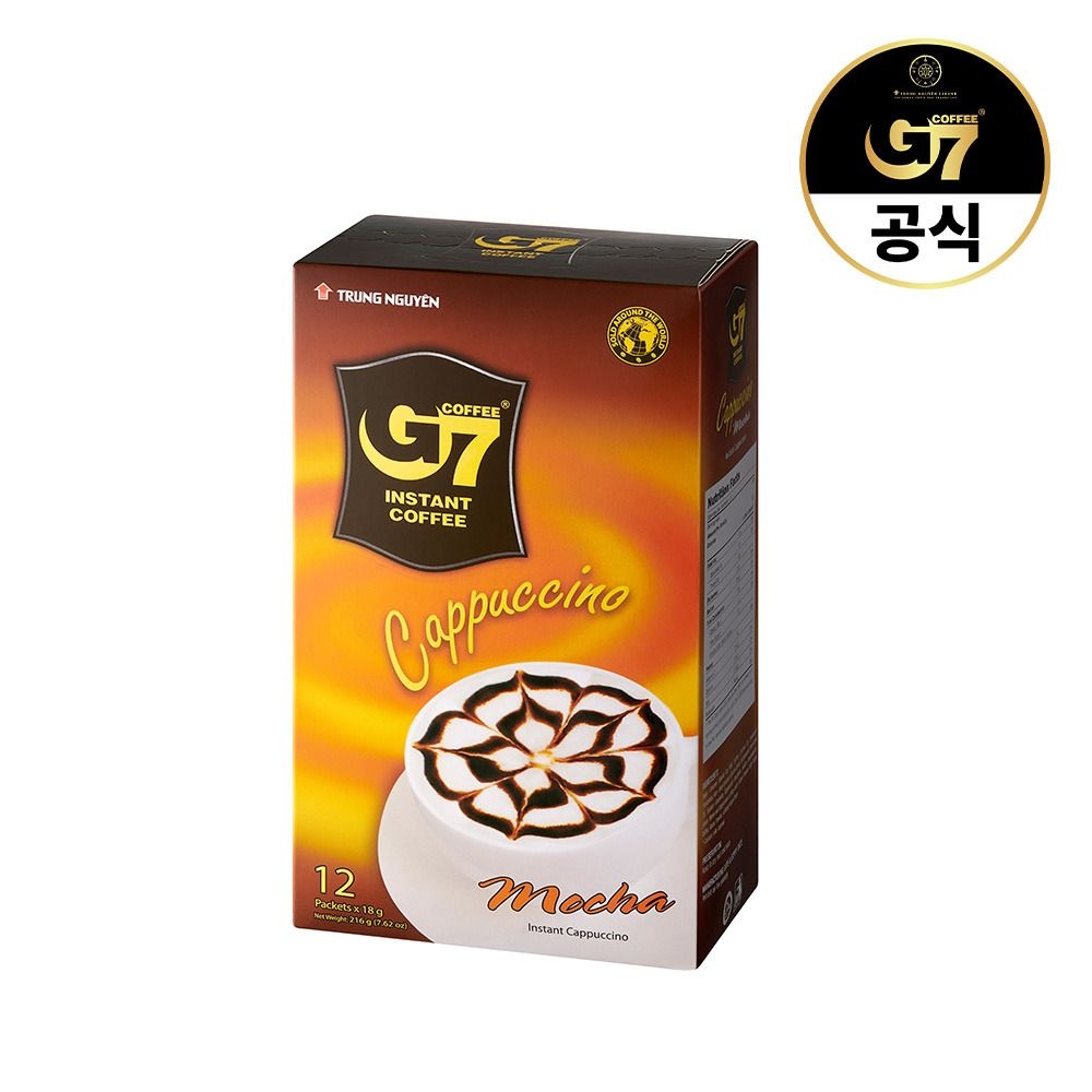 (현대Hmall) G7 카푸치노 모카향 12개입 / 베트남 원두 커피 믹스 스틱