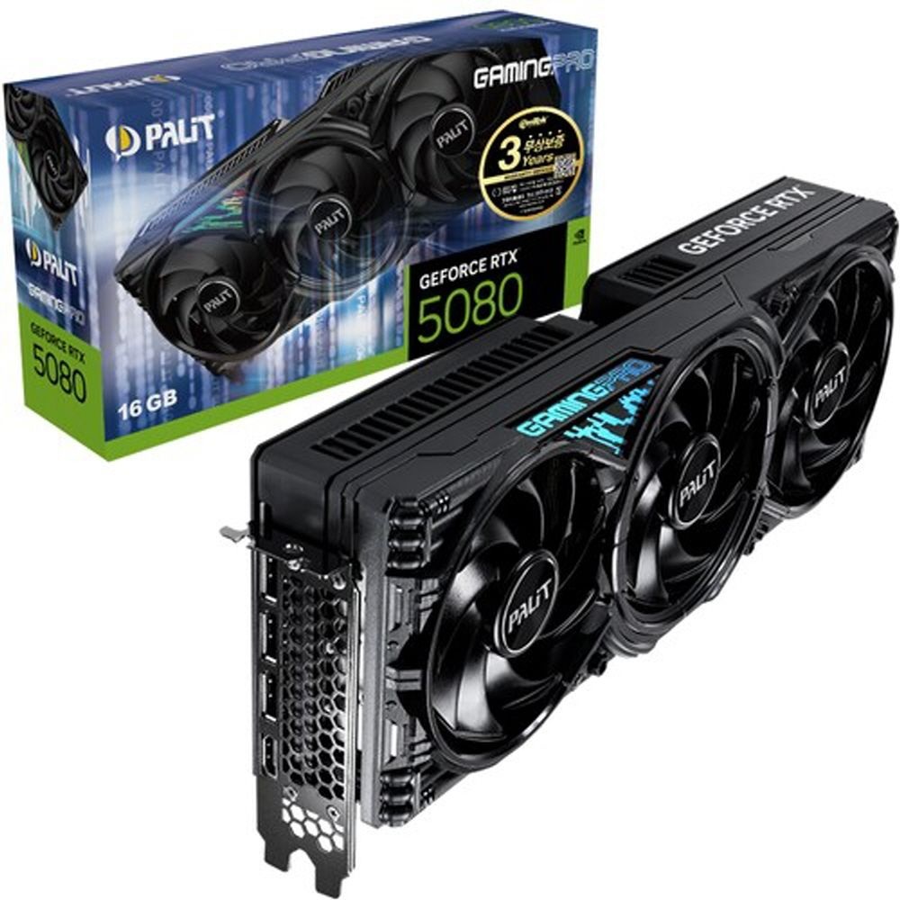 이엠텍 PALIT 지포스 RTX 5080 GAMINGPRO D7 16GB 이엠텍 /N