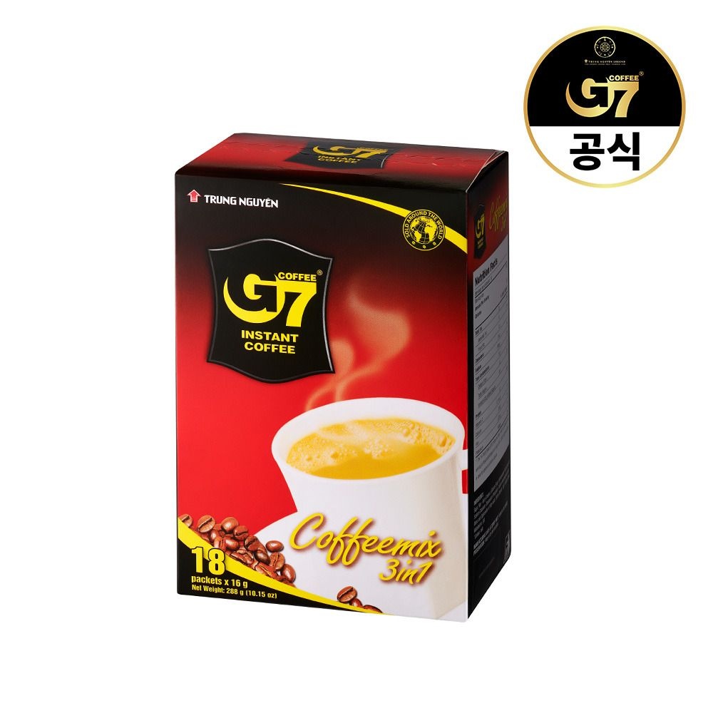 (현대Hmall) G7 3in1 커피믹스 18개입 / 믹스 커피 스틱 베트남 원두