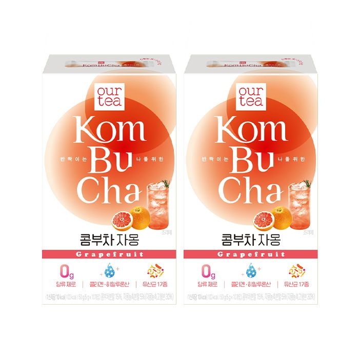 쟈뎅 (현대Hmall) 쟈뎅 아워티 콤부차 자몽 10P+10P