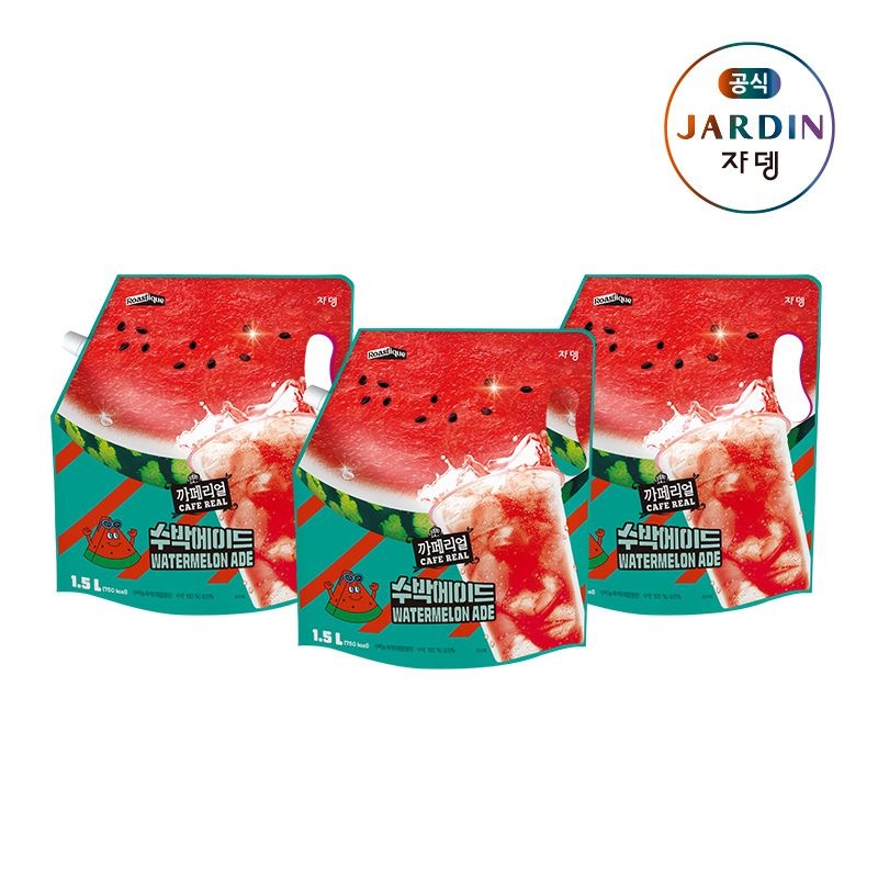쟈뎅 (현대Hmall) [쟈뎅] 까페리얼 수박에이드 1.5L X 3개 (총 4.5L)
