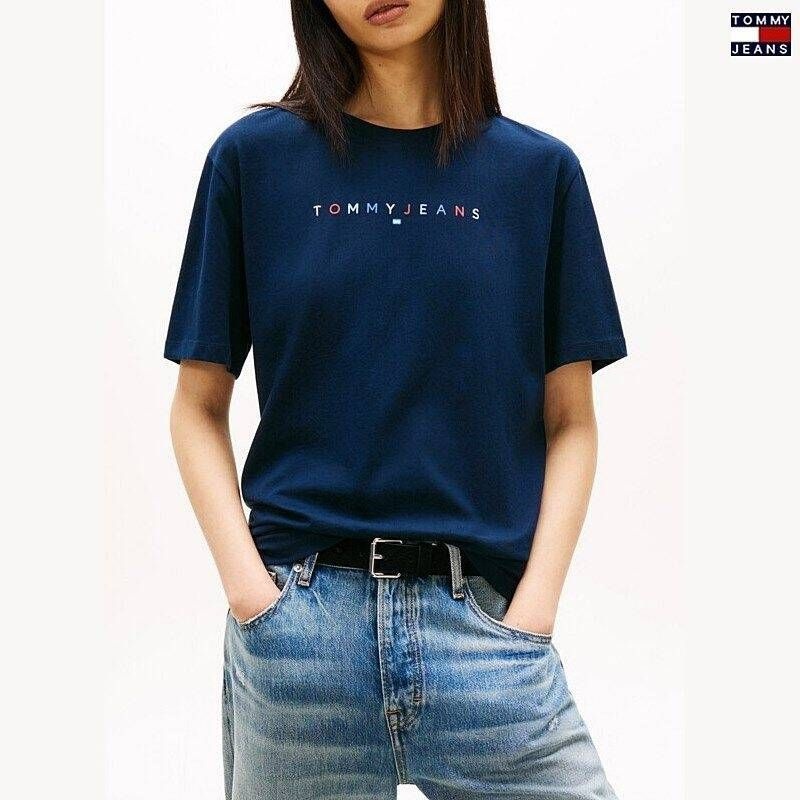 타미진스 여성 릴렉스핏 컬러 레터링로고 티셔츠 T32G1TTO54TWT1 P4Q9R2S5 C7D2E9F4