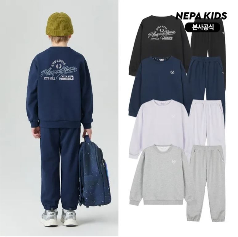 에센셜 맨투맨 트레이닝세트 KMC5952 [정상가89,000원]