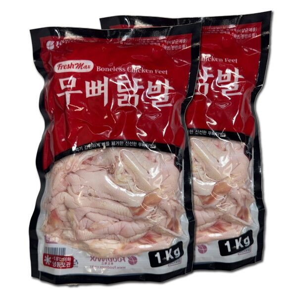 푸드맥스 [프레쉬맥스] 닭발 원료 무뼈닭발 1Kg 2개