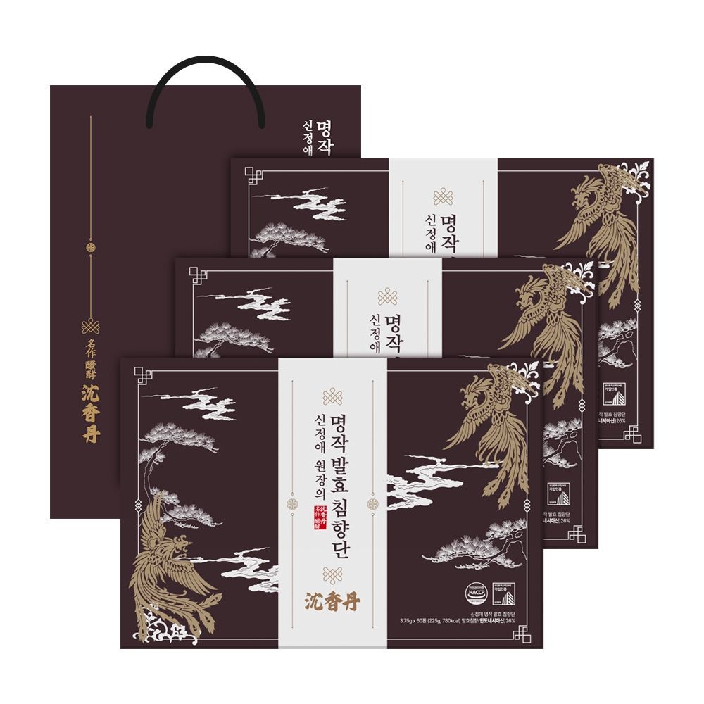 홀라이프 (현대Hmall) 신정애 명작 발효 침향단 60환 x 3박스 + 쇼핑백