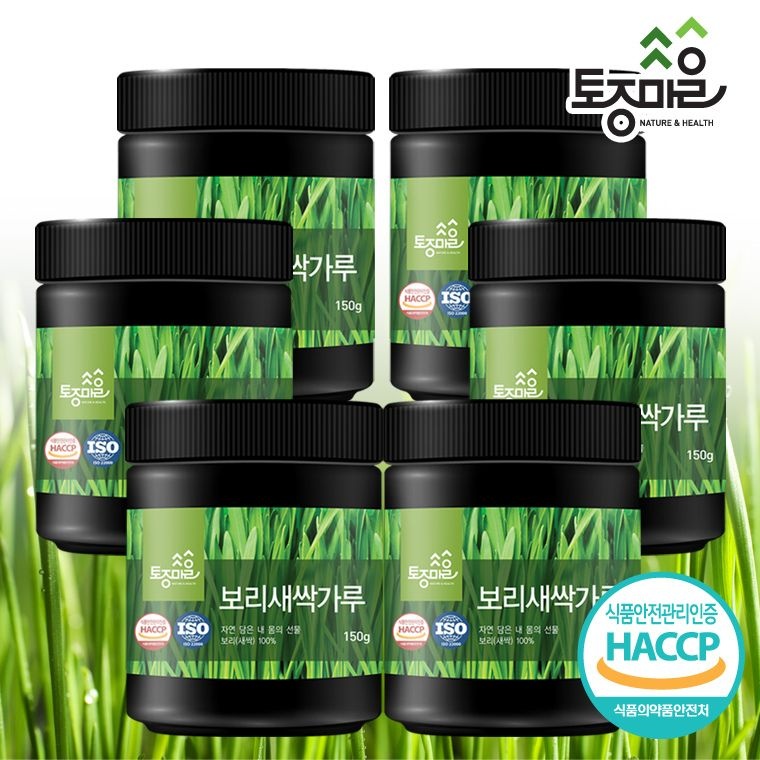토종마을 (현대Hmall) [토종마을]HACCP인증 국산 보리새싹가루 150g X 6통