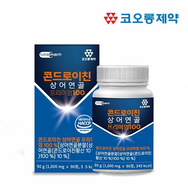 코오롱제약 (현대Hmall) [코오롱제약] 콘드로이친 상어연골 프리미엄 100 1박스(3개월분)