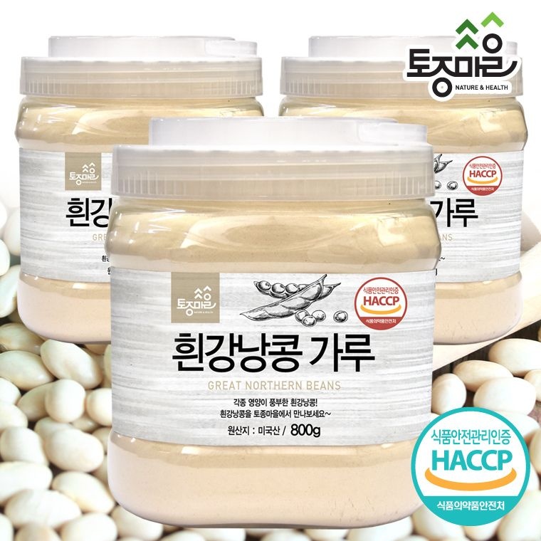 토종마을 (현대Hmall) [토종마을]HACCP인증 흰강낭콩가루 800g X 3통