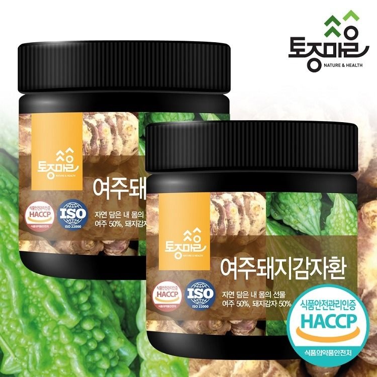 토종마을 (현대Hmall) [토종마을]HACCP인증 국산 여주돼지감자환 300g X 2통_(돼지감자여주환)