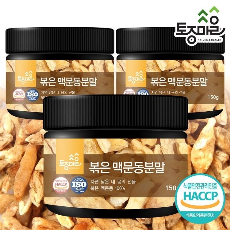 토종마을 (현대Hmall) [토종마을]HACCP인증 국산 볶은 맥문동분말 150g X 3통