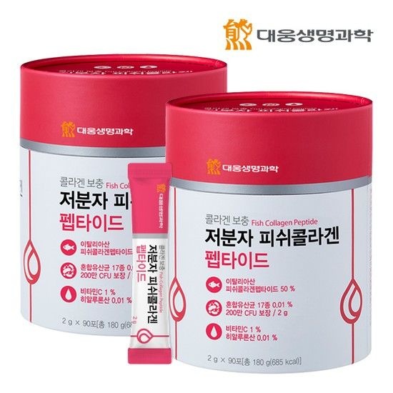 저분자 피쉬 콜라겐 펩타이드 2통 (180포) (없음)