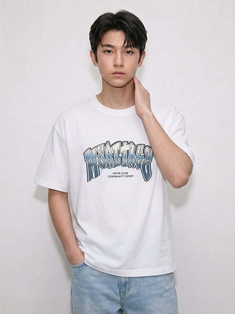 HANGTEN TEENS 틴즈 로고 그래픽 반팔 티셔츠_003(14570-031-419-31)