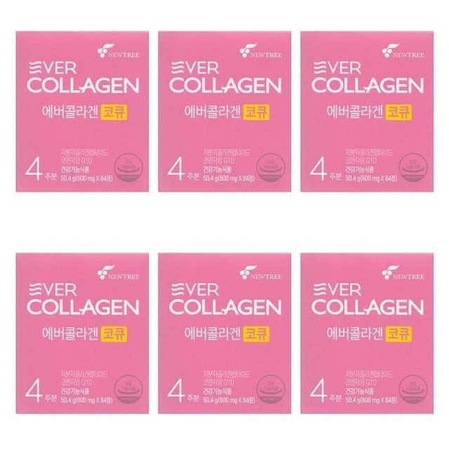 [뉴트리]  에버콜라겐 코큐 600mg x 84정 6개 -SDL-