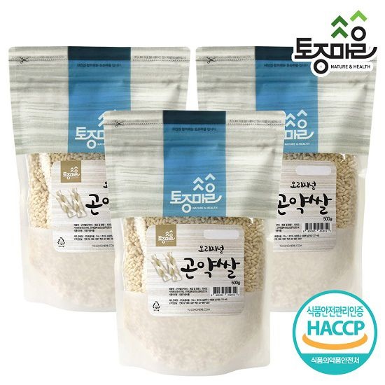 토종마을 (현대Hmall) [토종마을]HACCP인증 곤약쌀(곤약미) 500g X 3개