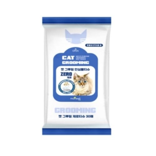 닥터티슈 고양이 그루밍 안심 물티슈 30매