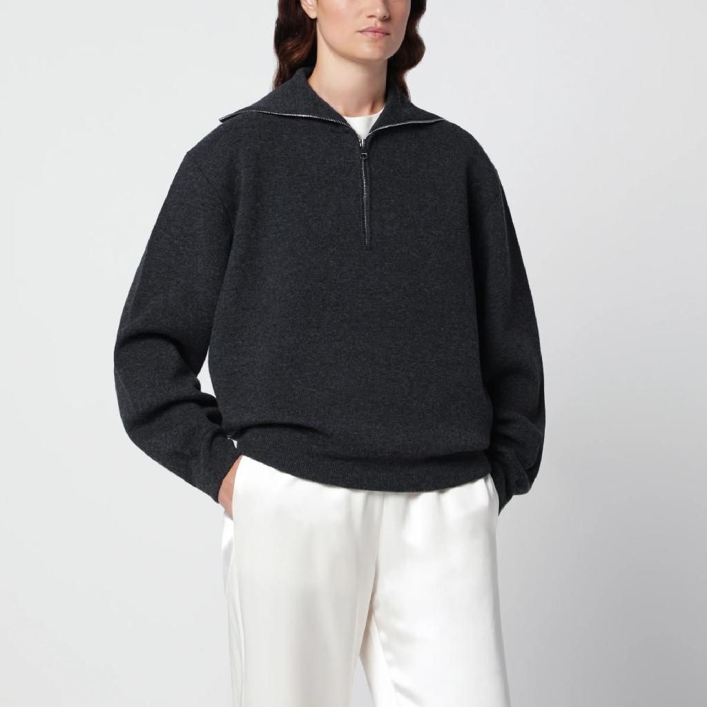 [해외] Rohe Charcoal grey wool and cashmere pullover 421-23-328WO/XN_ROHE-010_108-34 Grey  [관부가세포함]