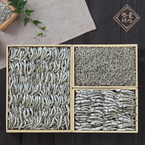 (현대Hmall) [멸치원]통영특산품 건어물 종합세트 3종 1호 - 대멸750g+세멸350g+중멸350g