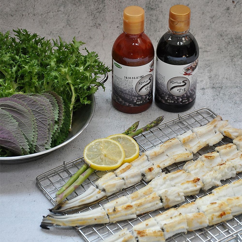 (현대Hmall) [푸르젠] 통영직송/당일조업 손질된 자연산 바다장어 1kg(대)+450g 양념증정