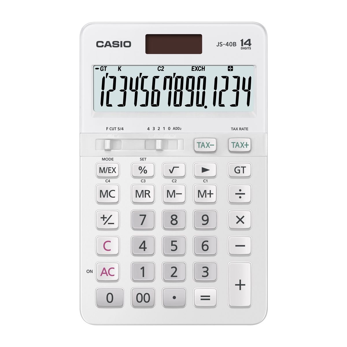 [오늘출발] 카시오 일반 계산기 JS-40B 화이트 1개