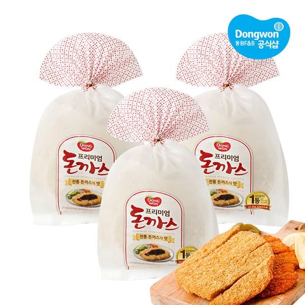 동원 (현대Hmall) [동원냉동]프리미엄돈까스840g×3봉(=총2.52kg)