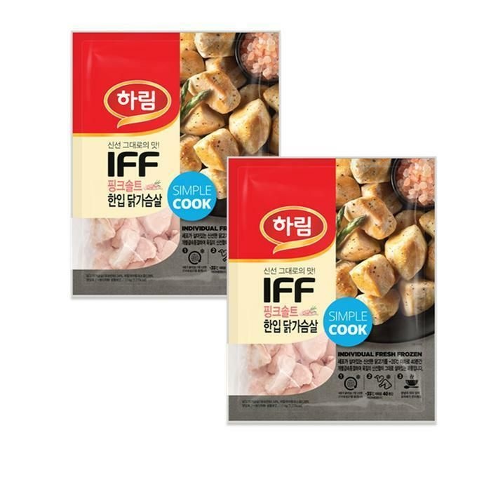 (현대Hmall) 하림 IFF 핑크솔트 한입 닭가슴살 1.1kg 2봉