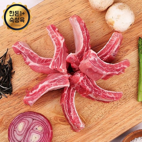 (현대Hmall) [냉장][한돈1+]국내산 숙성 돼지고기 등갈비 1kg