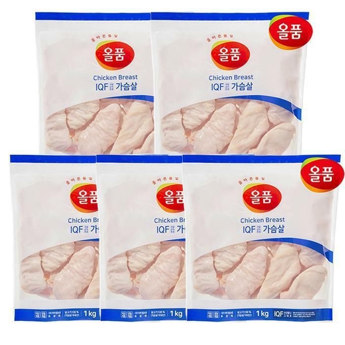 (현대Hmall) 올품 IQF 닭가슴살 5kg (1kg x 5봉)