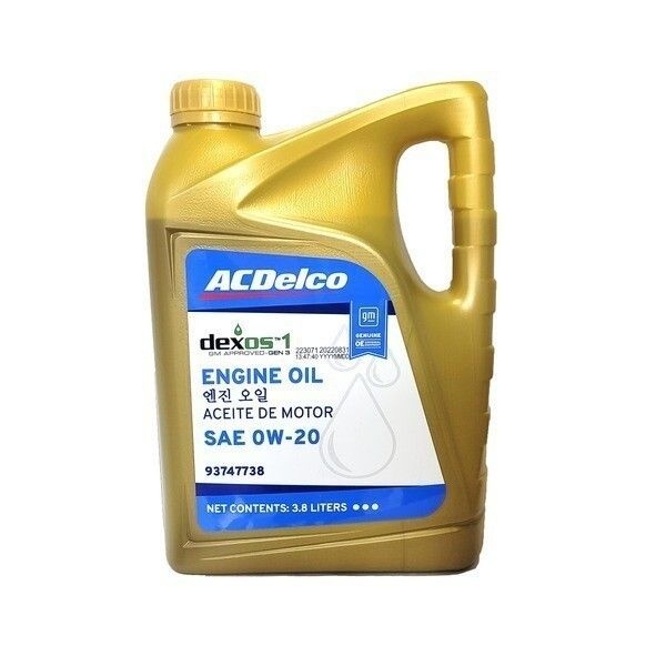 GM쉐보레 덱소스1 젠3 dexos1 gen3 엔진오일 0W20 3.8L P93747738