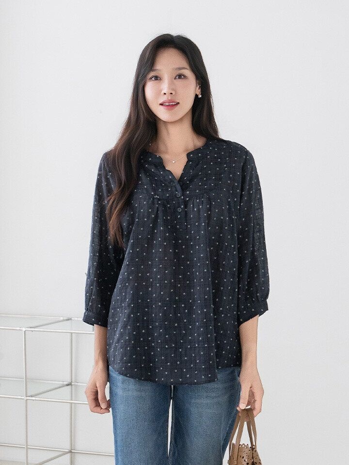마담4060 [패션플러스][마담4060]엄마옷 마담4060 번개루즈핏 중년여성 데일리 체크셔츠 -RBL2608053-