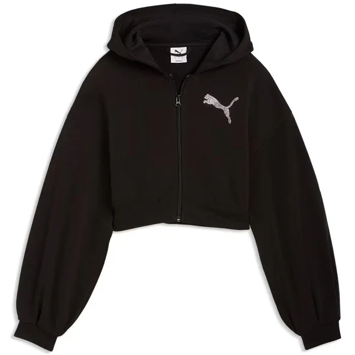 푸마 Conti PUMA FELPA DONNA ESSENTIALS BEDAZZLED 63539401NERO
