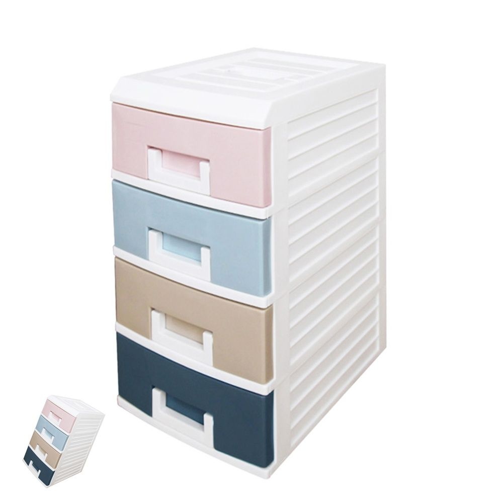 [투마누] 서랍함4단 155 X 205 X 310MM 사무용정리함 미니수납장 데스크수납함