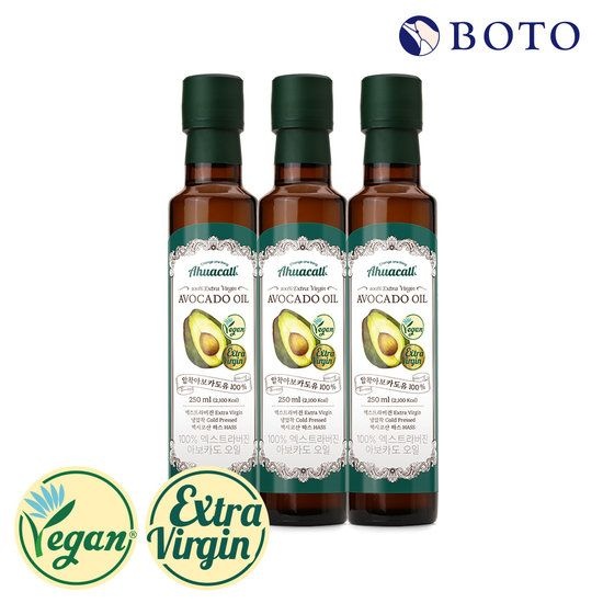 [추석특가] 보뚜 아후카틀 엑스트라버진 아보카도오일 250ml 3병 499250