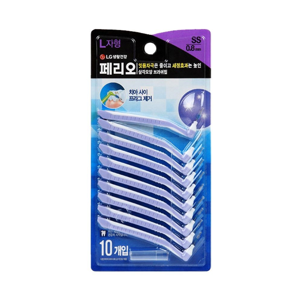 [롯데백화점] LG생활건강 [페리오] 치간칫솔 L자형 SS 10입