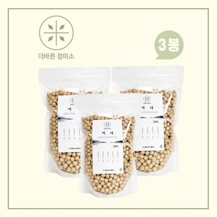 [보성특수농산]더바른 정미소 백태 500g *3봉