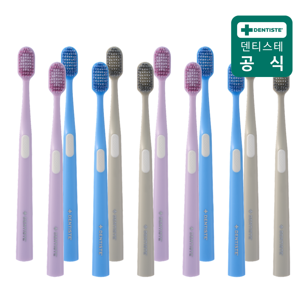 덴티스테 (현대Hmall) 덴티스테 어드밴스드케어 칫솔 12개 (색상 임의발송)