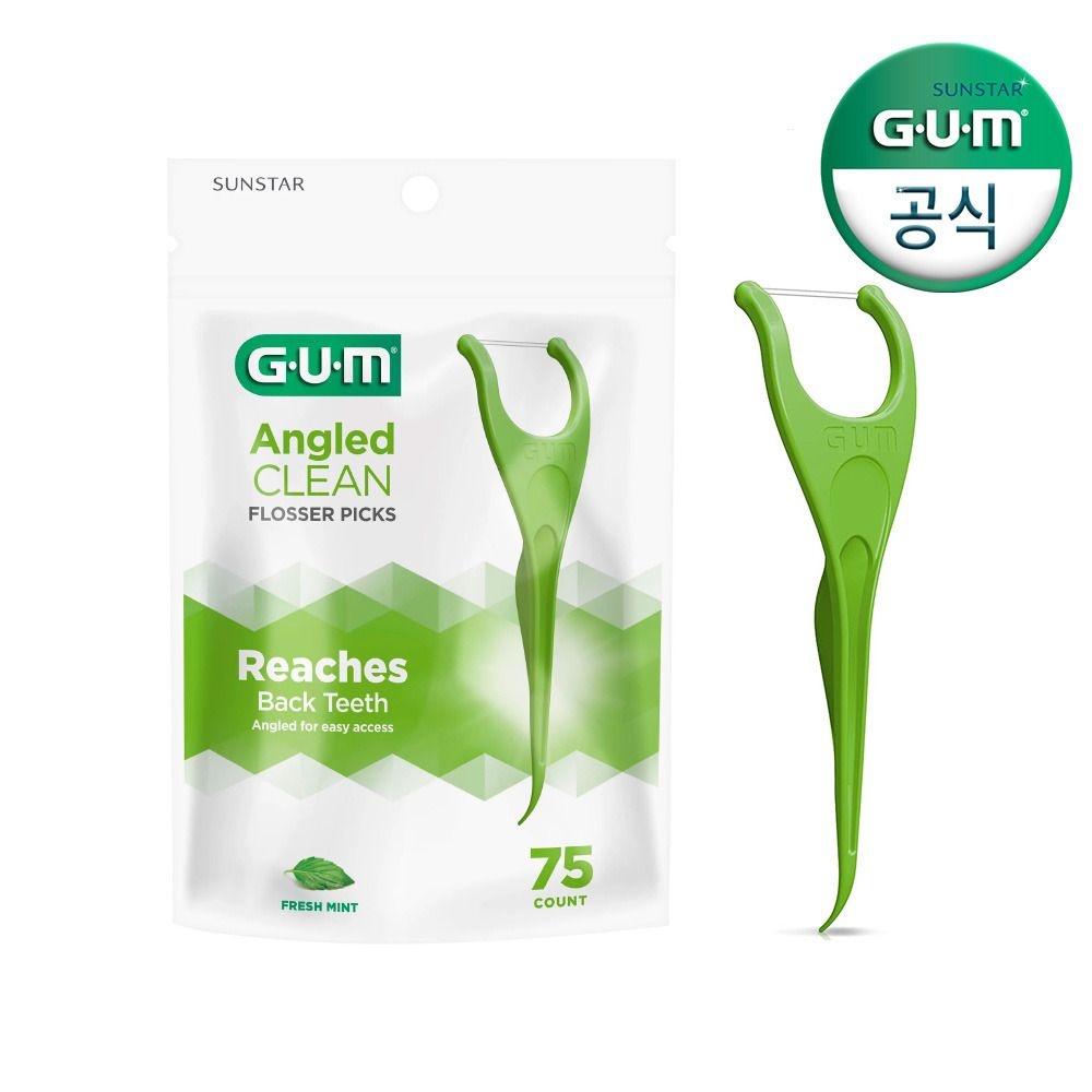 (현대Hmall) GUM 검 치과 Y자형 스마트 일회용 치실(75p) (898) 3개
