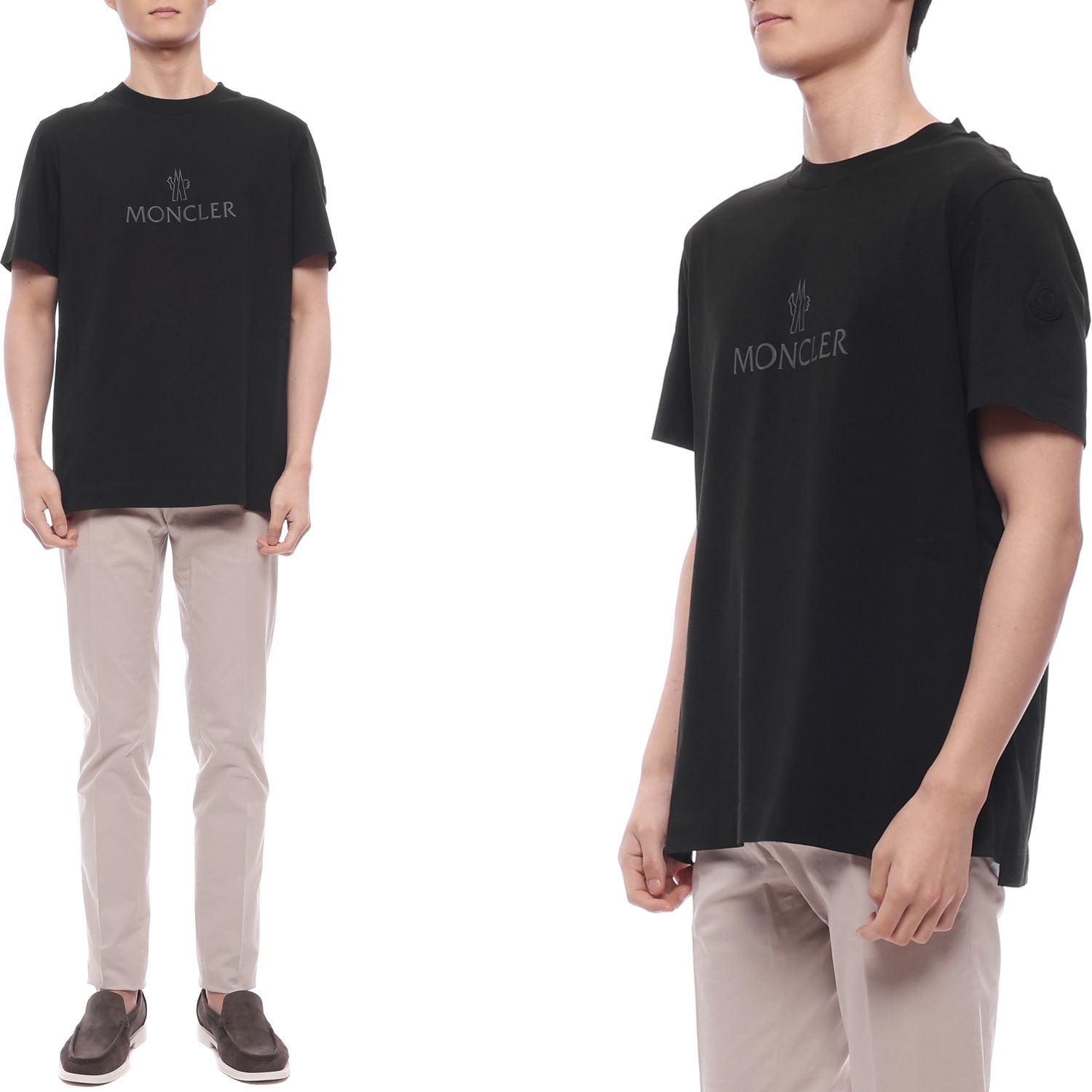 몽클레르 25SS 남성 로고 프린트 반팔티셔츠 (8C00024 829H8 999 25S)