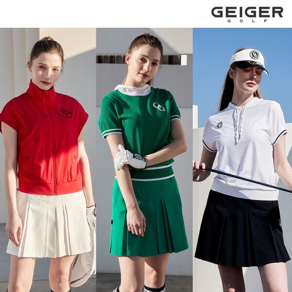 [가이거골프] [론칭가 139,000원] () 24SS 플리츠 큐롯 스커트 반바지