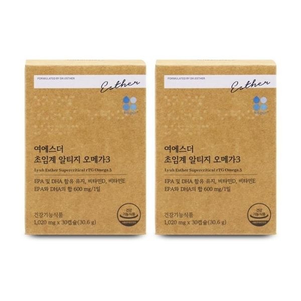 [에스더포뮬러] 여에스더 초임계 알티지 오메가3 1020mg x 30...