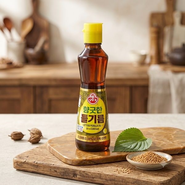 오뚜기 향긋한들기름 160ml 4개