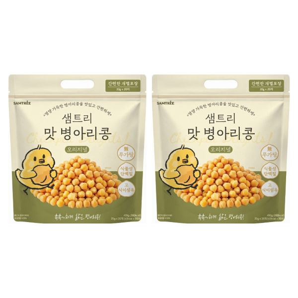 [샘트리] 촉촉한 맛병아리콩 40봉(20g * 20봉 * 2팩)